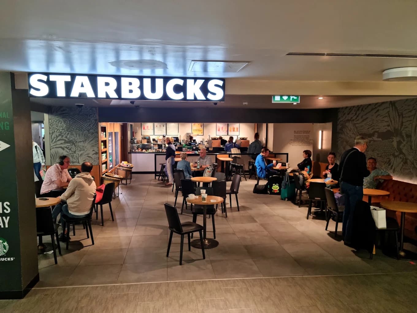 Starbucks after security at Leeds Bradford Airport