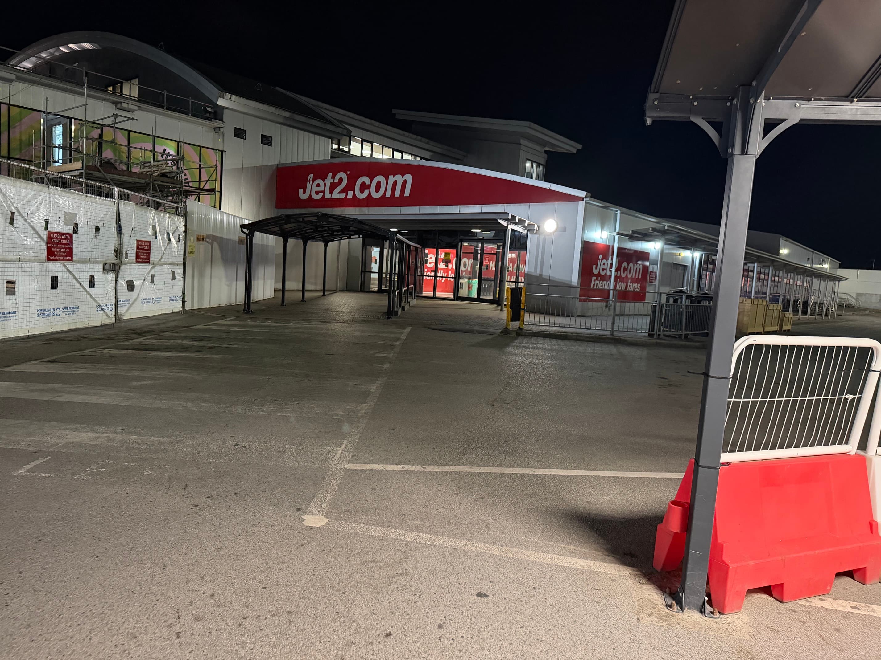Jet2 building beside the main terminal at Leeds Bradford Airport
